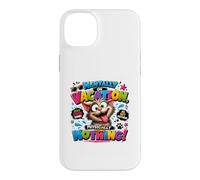 Funny Cat Mentally on Vacation Physically Doing Nothing Case for iPhone 14 Plus