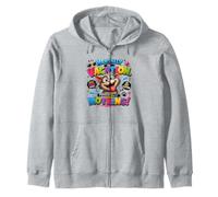 Funny Cat Mentally on Vacation Physically Doing Nothing Zip Hoodie