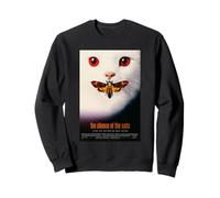 Funny Cat Midnight Meow Moths Silence of the Cats Sweatshirt