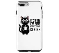 Funny Cat Mom Social Anxiety Stressed Coffee Lover Case for iPhone 7 Plus/8 Plus