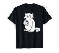 Funny Cat Monday Mood I Love Coffee T-Shirt