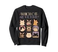 Funny Cat Mood Cat Lover Feline Cute Kitten Faces Sweatshirt