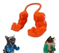 Funny Cat Muscle Arms - 3D Printed Superhero Costume for Kittens, Lightweight Pet Props, for Cat Birthday Parties, Halloween Dress Up and Funny Pet(Orange)