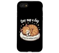 Funny Cat Napping | One Nap a Day Keeps the Meltdown Away Case for iPhone SE (2020) / 7/8