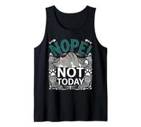 Funny Cat Nope Not Today Angry Cats Lovers Apparel Tank Top