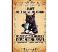 Funny Cat Notebook: Sarcastic Black Cat with Coffee Humor for Office Workers, Students, Teachers, and Daily Journal Lovers