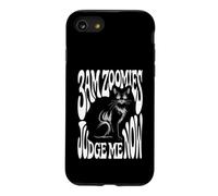 Funny Cat Owner 3AM Zoomies Judge Me Now Retro Case for iPhone SE (2020) / 7/8