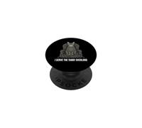 Funny Cat Owner I Serve The Tabby Overlord PopSockets Adhesive PopGrip