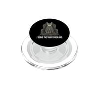 Funny Cat Owner I Serve The Tabby Overlord PopSockets PopGrip for MagSafe