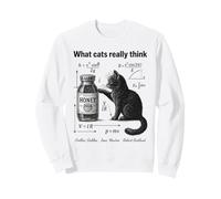 Funny Cat Physics Humor Design What Cats Really Think Sweatshirt