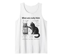 Funny Cat Physics Humor Design What Cats Really Think Tank Top