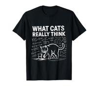 Funny Cat Physics Humor What Cats Really Think T-Shirt