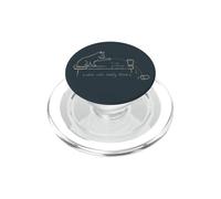 Funny Cat Physics Science What Cats Really Think PopSockets PopGrip for MagSafe