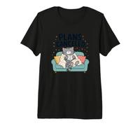 Funny Cat Plans Canceled Tea Cozy Kitty Sleeping Premium T-Shirt