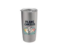 Funny Cat Plans Canceled Tea Cozy Kitty Sleeping Stainless Steel Insulated Tumbler