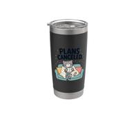 Funny Cat Plans Canceled Tea Cozy Kitty Sleeping Stainless Steel Insulated Tumbler
