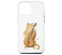 Funny Cat Playing Cello Musician Music Musical Instrument Case for iPhone 12 Pro Max