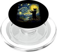 Funny Cat Playing Flute Music Musician Flutist Musical Lover PopSockets PopGrip for MagSafe