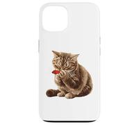 Funny cat playing harmonica cute paws silly cats love music Case for iPhone 13