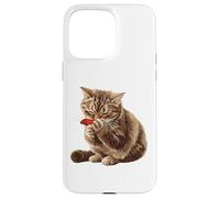 Funny cat playing harmonica cute paws silly cats love music Case for iPhone 15 Pro Max