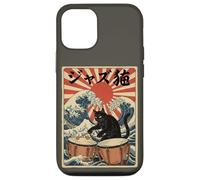 Funny Cat Playing Timpani For Jazz Musician Percussionist Case for iPhone 12/12 Pro