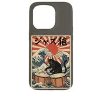 Funny Cat Playing Timpani For Jazz Musician Percussionist Case for iPhone 15 Pro