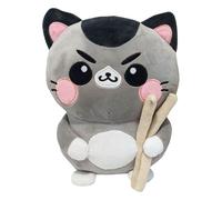 Funny Cat Plush Figure Cat with Chopsticks 25 cm