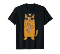 Funny Cat Police Officer T-Shirt