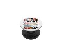 Funny Cat Quote I Don't Get Enough Credit For Silence PopSockets Adhesive PopGrip