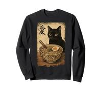 Funny Cat Ramen Graphic Japanese Kawaii Manga Anime Sweatshirt