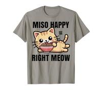 Funny Cat Ramen Miso Happy Right Meow Kawaii Anime Cat T-Shirt