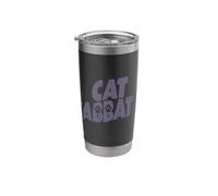 Funny Cat Sabbath Heavy Rock Music Pun Stainless Steel Insulated Tumbler