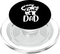 Funny Cat Saying - Cute Cat Lover - Crazy Cat Dad PopSockets PopGrip for MagSafe