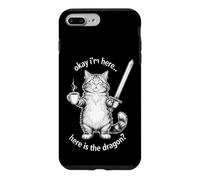 Funny Cat Saying Okay I’m Here Where The Dragon Case for iPhone 7 Plus/8 Plus