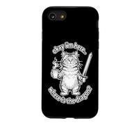 Funny Cat Saying Okay I’m Here Where The Dragon Case for iPhone SE (2020) / 7/8