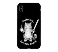 Funny Cat Saying Okay I’m Here Where The Dragon Case for iPhone XS Max