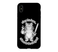 Funny Cat Saying Okay I’m Here Where The Dragon Case for iPhone XS Max