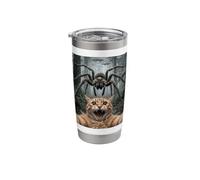 Funny Cat Selfie Giant Spider UFO Forest Encounter Stainless Steel Insulated Tumbler