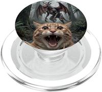 Funny Cat Selfie Jersey Devil UFO Forest Encounter PopSockets PopGrip for MagSafe