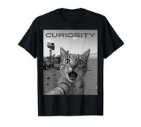 Funny Cat Selfie Meme on Mars Curiosity Pun for Space Lovers T-Shirt