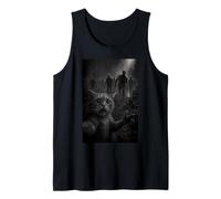 Funny Cat Selfie Top with Zombie Apocalypse Tank Top