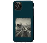 Funny Cat Selfie Vintage Ship RMS Titanic Case for iPhone 11 Pro Max