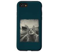 Funny Cat Selfie Vintage Ship RMS Titanic Case for iPhone SE (2020) / 7/8