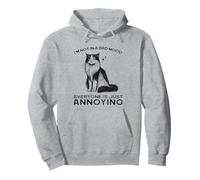 Funny Cat Shirt "I'm Not in a Bad Mood Everyone's Annoying" Pullover Hoodie