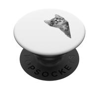Funny Cat Shirt - Sneaky Cute Looking Kitten PopSockets Adhesive PopGrip