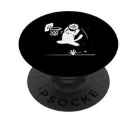 Funny Cat Slam Dunk Basketball Meme Retro Sports PopSockets Adhesive PopGrip