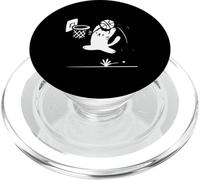 Funny Cat Slam Dunk Basketball Meme Retro Sports PopSockets PopGrip for MagSafe