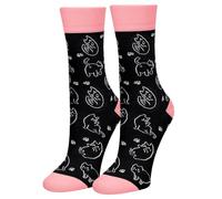 Funny Cat Socks for Women Ladies Teenage Girls- Novelty Fun Cute Funky Animal Crazy Silly Socks 4-7 Mothers Day Easter Christmas Stocking Fillers Gifts Presents for Cat Lovers Mom Sister Girlfriend