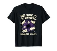 Funny Cat Space Universe Design novelty for Astronomy Fans T-Shirt