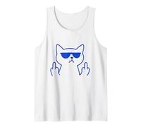 Funny Cat Statement - Sarcastic Social Awkward Introvert Cat Tank Top